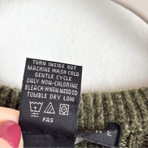 Vintage Geoffrey Beene Men’s Green Chenille Sweater Sz L - Picture 5 of 5